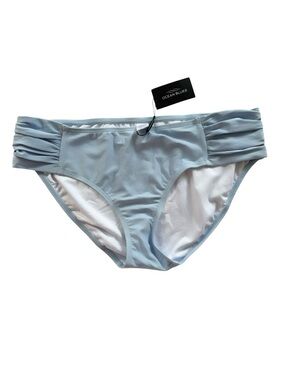 NWT Ocean Blues Light Blue Ruched Side Bikini Bottoms Size M